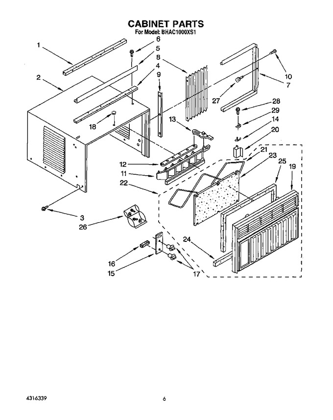 Diagram for BHAC1000XS1