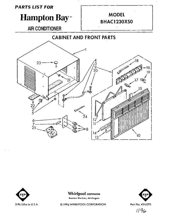 Diagram for BHAC1230XS0