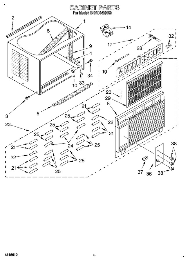 Diagram for BHAC1400BS1