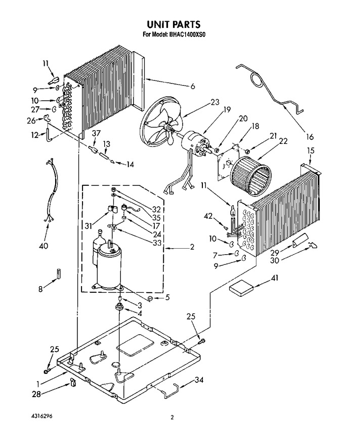 Diagram for BHAC1400XS0