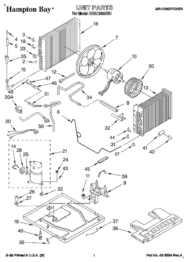 Diagram for BHAC1800BS1