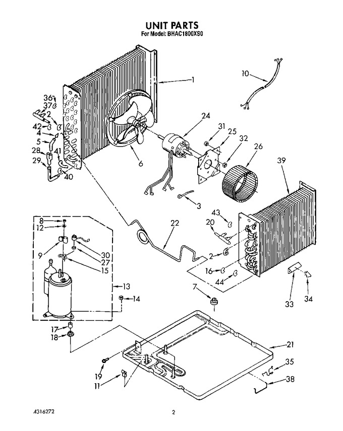 Diagram for BHAC1800XS0