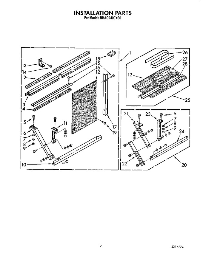 Diagram for BHAC2400XS0