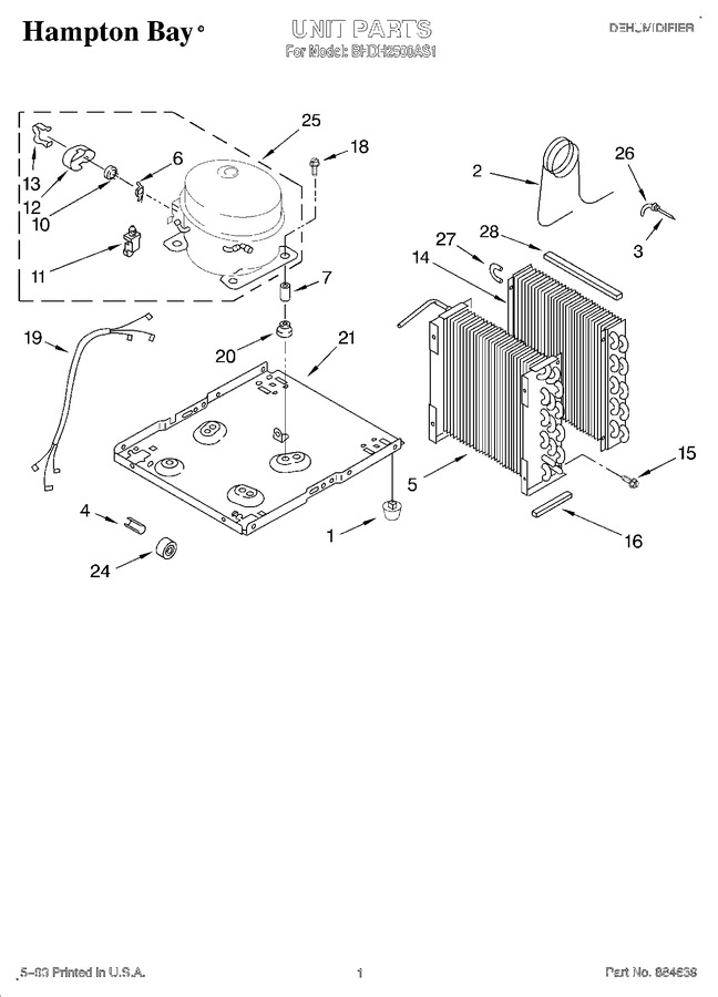 Diagram for BHDH2500AS1