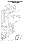 Diagram for 02 - Refrigerator Liner Parts