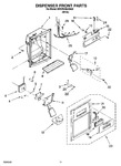 Diagram for 08 - Dispenser Front Parts