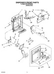 Diagram for 08 - Dispenser Front Parts