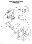 Diagram for 08 - Dispenser Front Parts