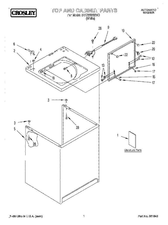 Diagram for BYCW6292W0