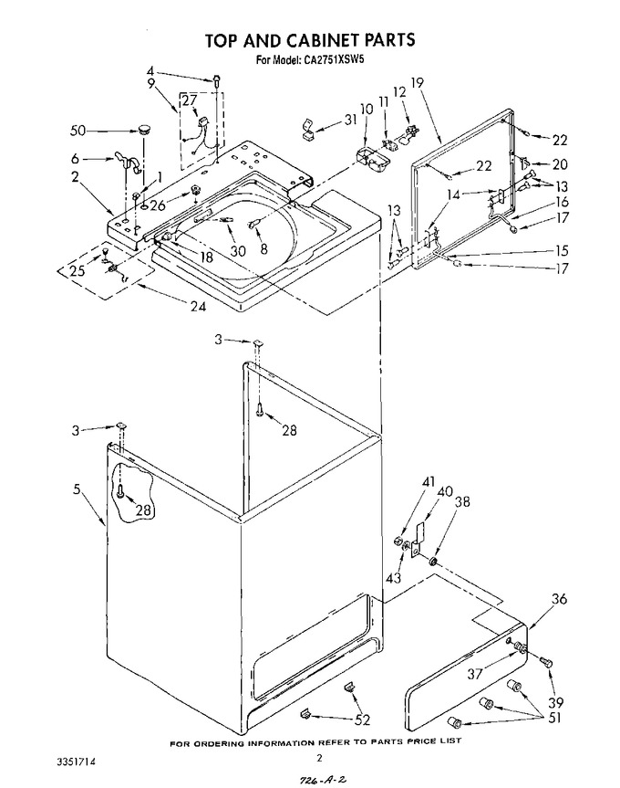 Diagram for CA2751XSW5