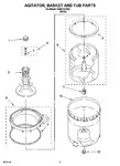 Diagram for 05 - Agitator, Basket And Tub Parts