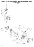 Diagram for 07 - Brake, Clutch, Gearcase, Motor And Pump