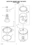 Diagram for 05 - Agitator, Basket And Tub Parts