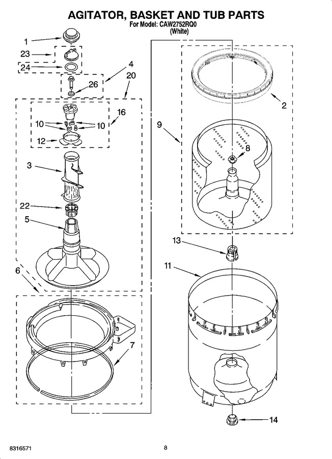 Diagram for CAW2752RQ0