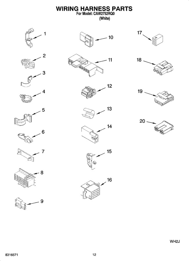 Diagram for CAW2752RQ0