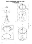 Diagram for 03 - Agitator, Basket And Tub Parts