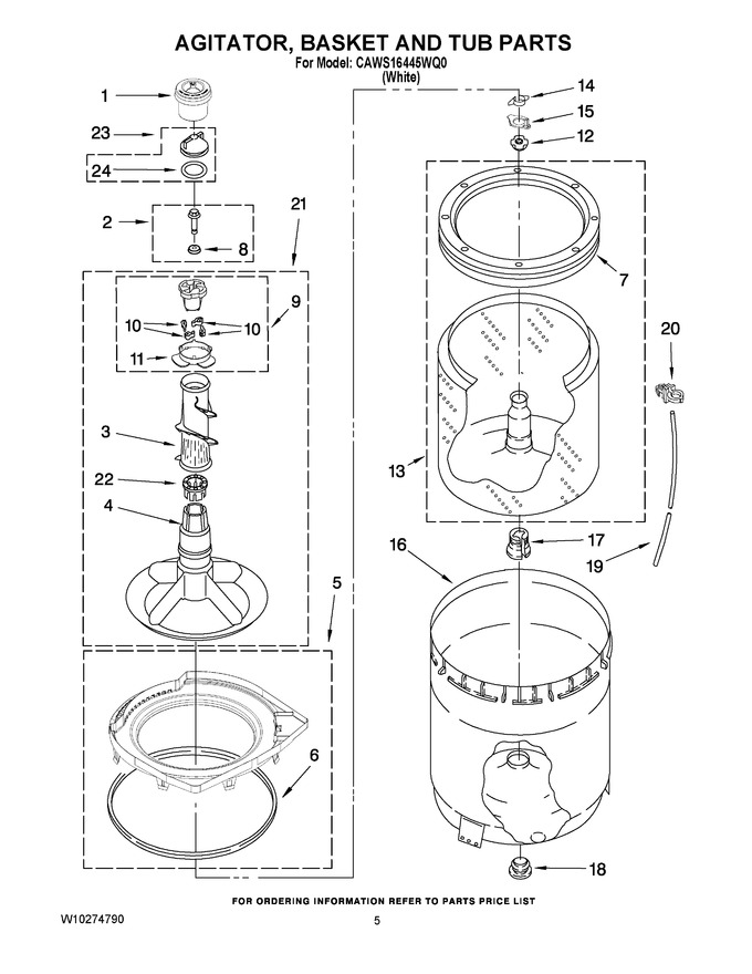 Diagram for CAWS16445WQ0