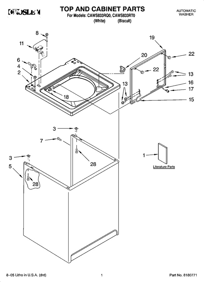 Diagram for CAWS833RT0