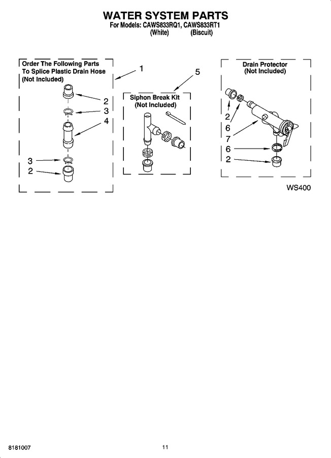 Diagram for CAWS833RT1