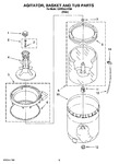 Diagram for 03 - Agitator, Basket And Tub Parts