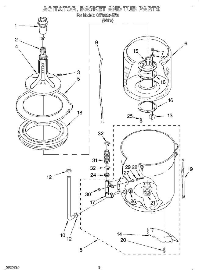 Diagram for CCW5264EW0