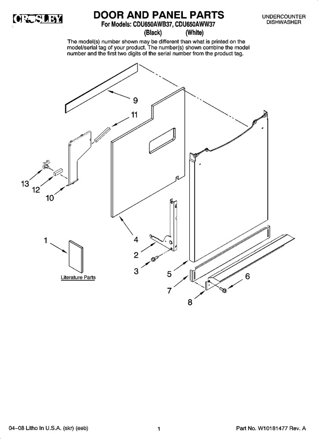 Diagram for CDU650AWB37