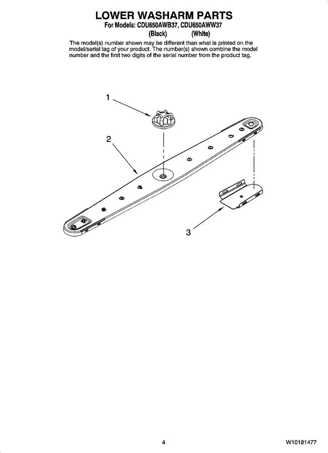 Diagram for CDU650AWW37