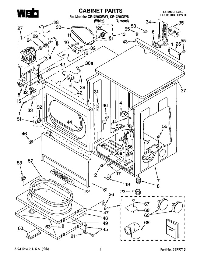 Diagram for CE1750XWW1