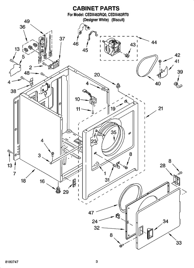 Diagram for CEDX463RT0