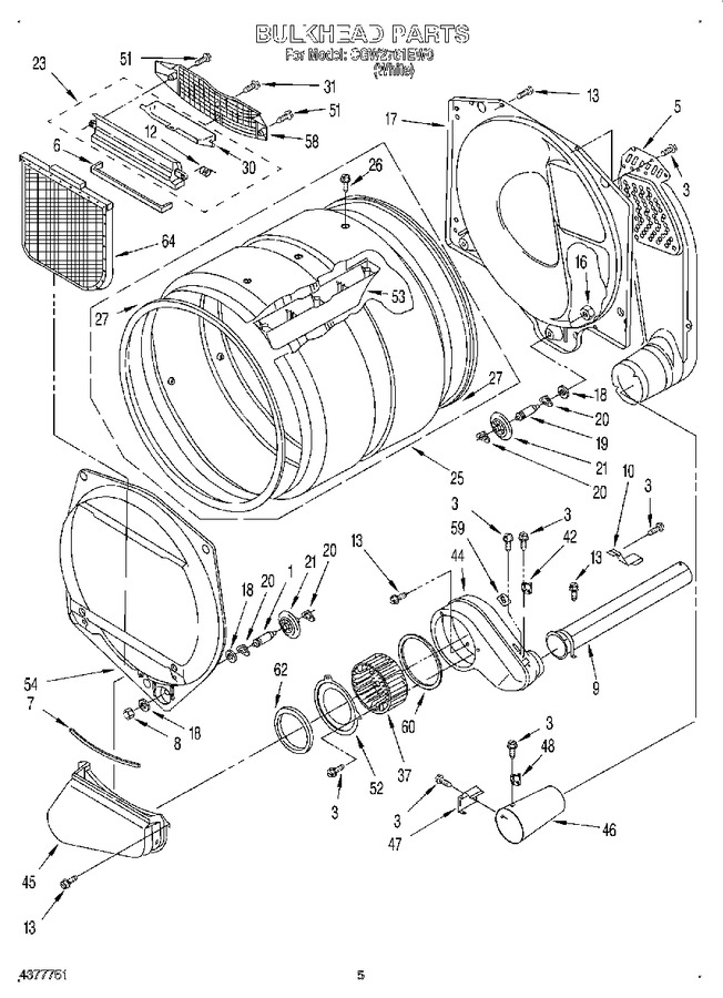 Diagram for CGW2761EW0