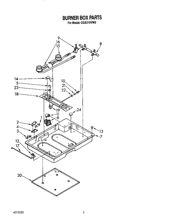 Diagram for CGX310VX0