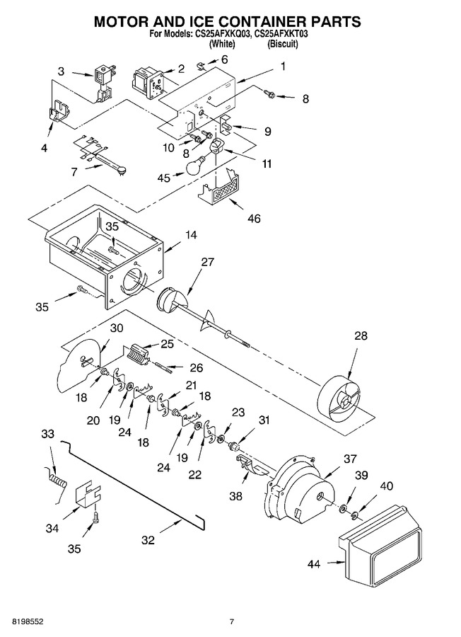 Diagram for CS25AFXKT03