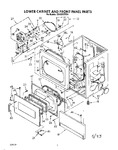 Diagram for 01 - Lower Cabinet And Front Panel