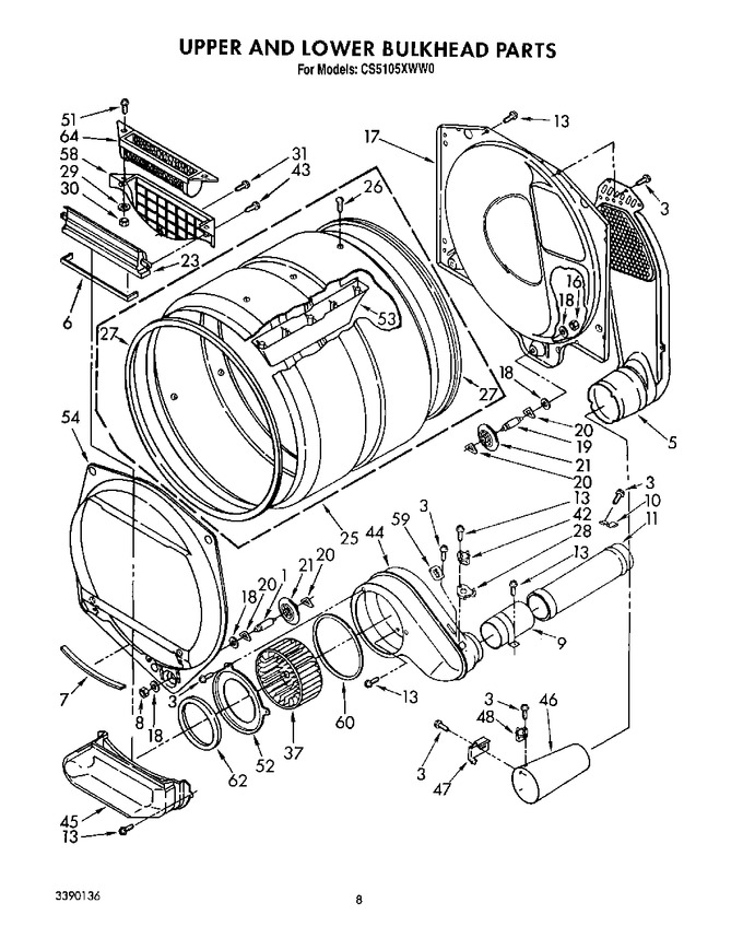 Diagram for CS5105XWN0