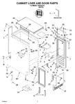 Diagram for 01 - Cabinet Liner And Door Parts