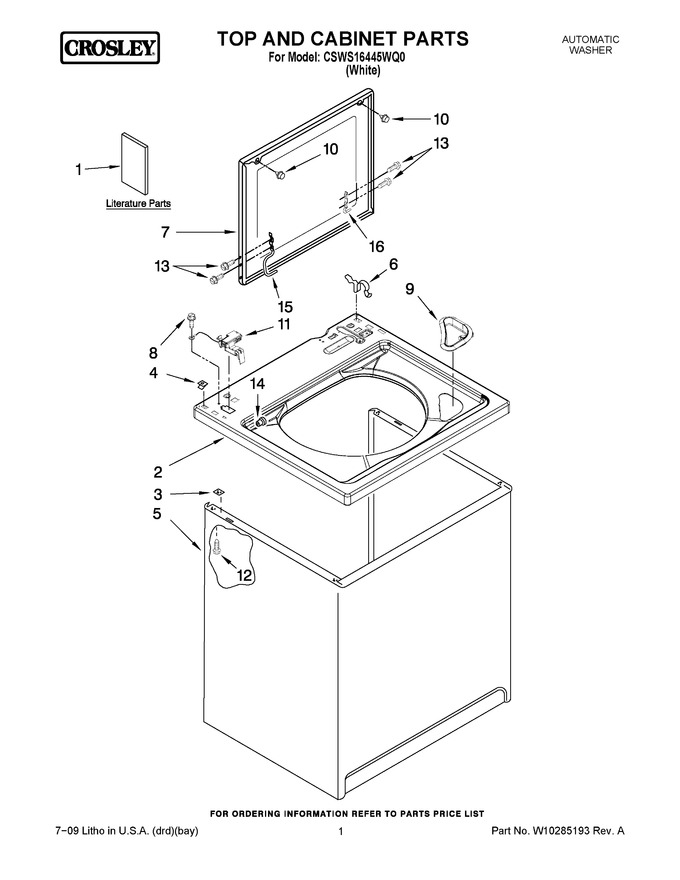 Diagram for CSWS16445WQ0