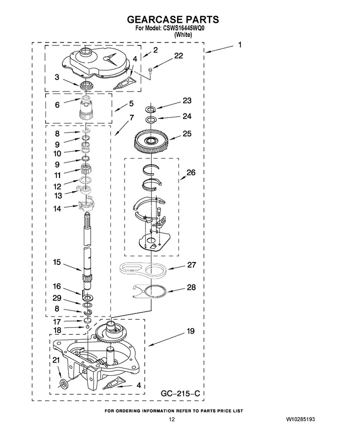 Diagram for CSWS16445WQ0