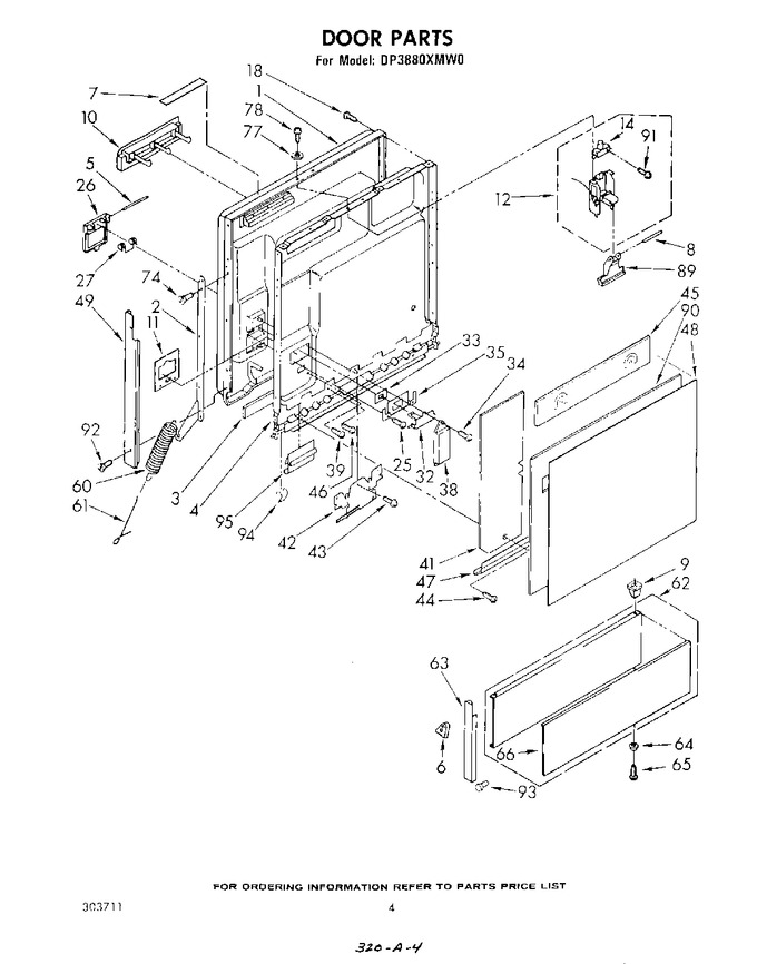 Diagram for DP3880XMW0