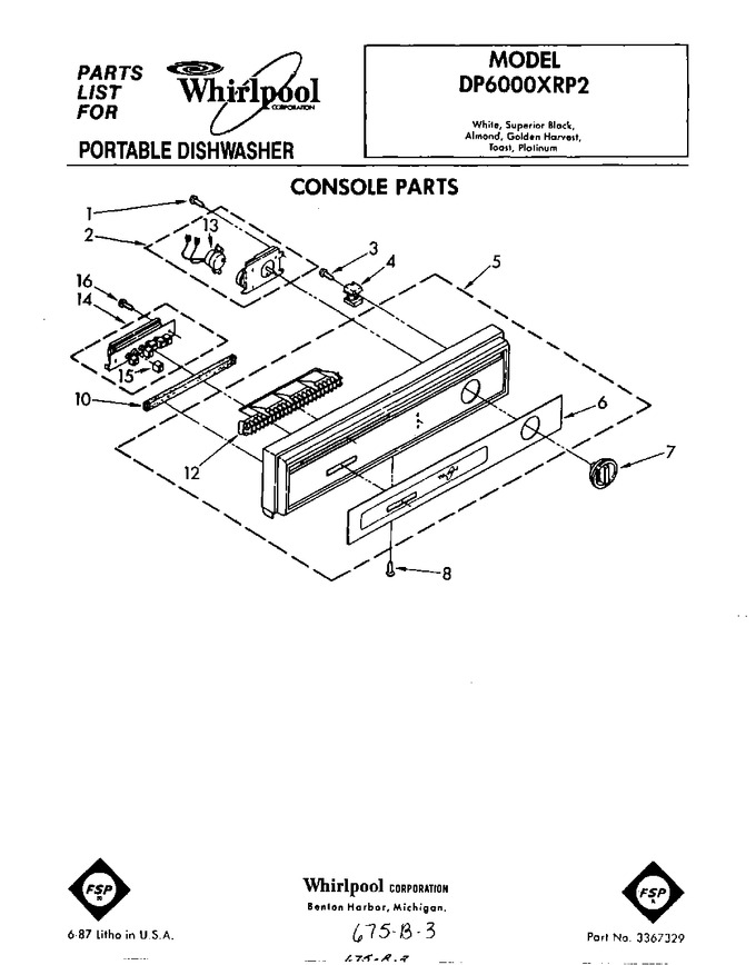 Diagram for DP6000XRP2