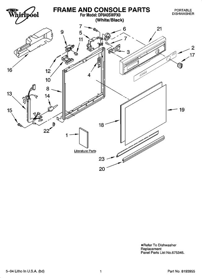 Diagram for DP840SWPX0