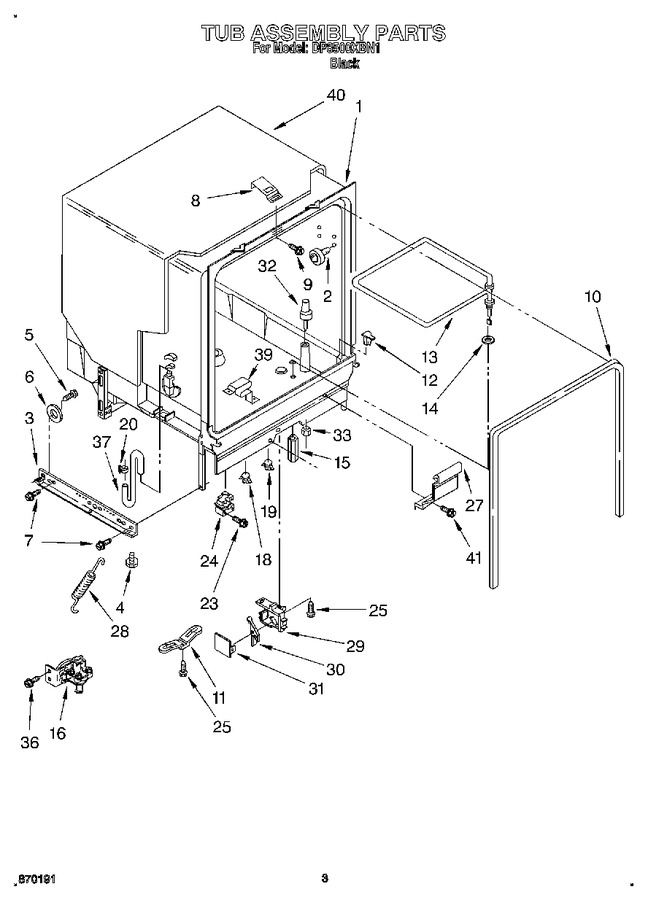 Diagram for DP8500XBN1