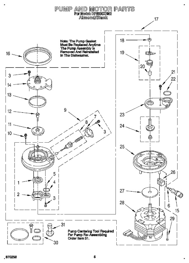 Diagram for DP8500XBN2