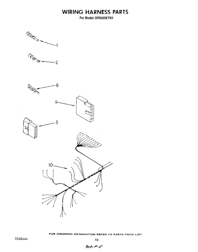 Diagram for DP8500XTN1