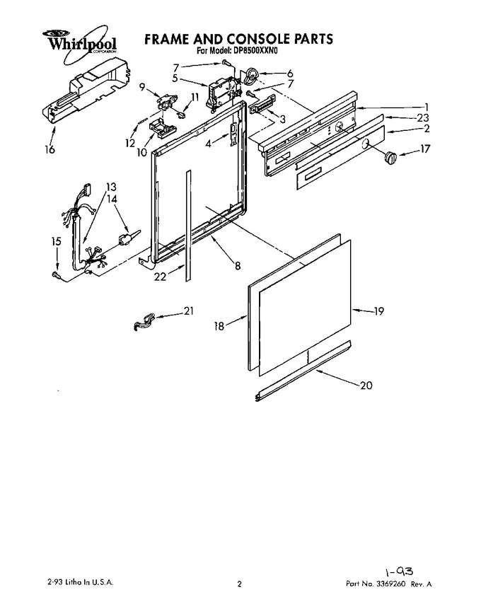 Diagram for DP8500XXN0