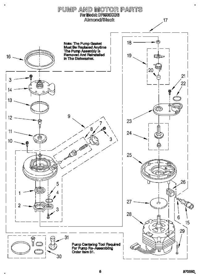 Diagram for DP8500XXN3