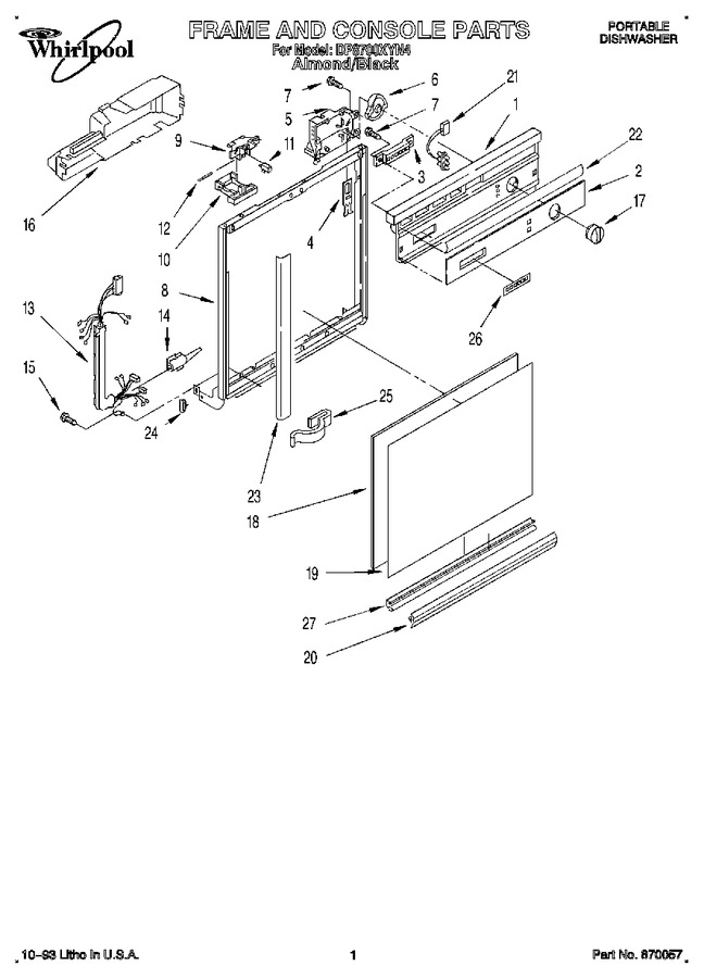 Diagram for DP8700XYN4