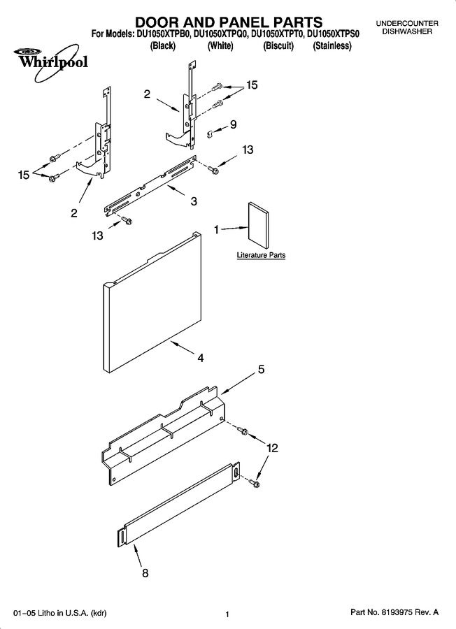 Diagram for DU1050XTPT0