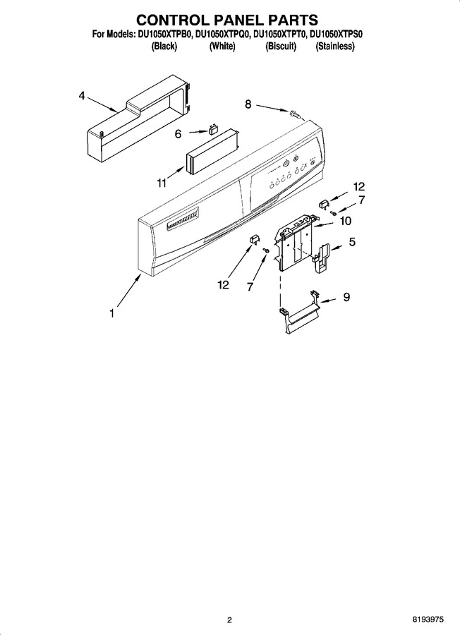 Diagram for DU1050XTPT0