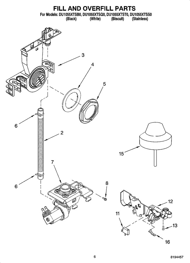 Diagram for DU1055XTSS0