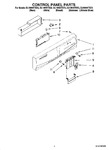 Diagram for 02 - Control Panel Parts